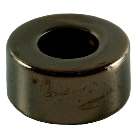 Midwest Fastener Round Spacer, Black Chrome Steel, 3/8 in Overall Lg, 3/8 in Inside Dia, 4 PK 34083